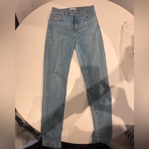 Agolde Light Wash Skinny Jeans